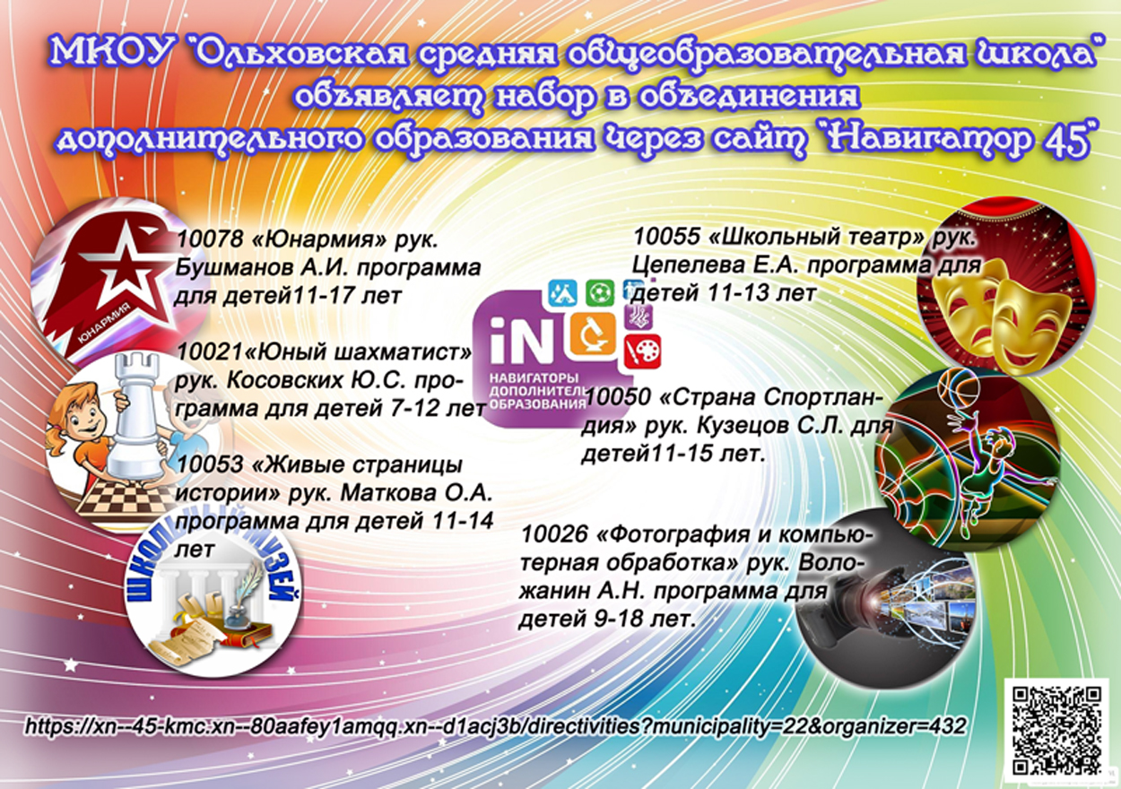 Запись в объединения дополнительного образования.